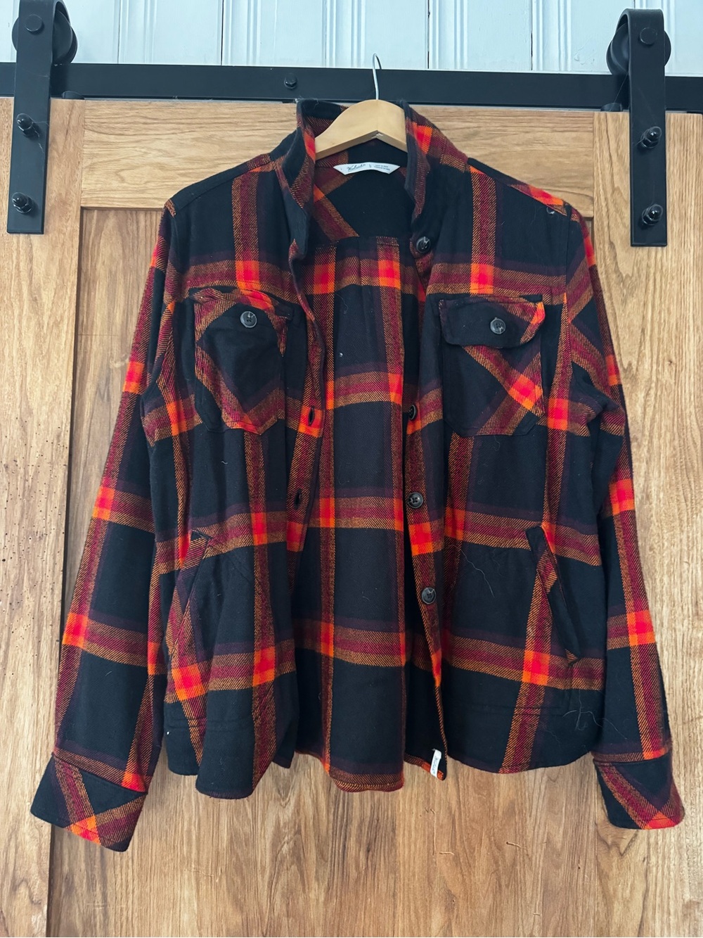 Black & Red Plaid Button-Up Flannel